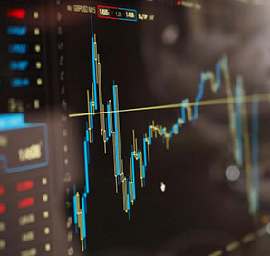 Close up of a chart on a screen. Links to Gifts of Appreciated Securities